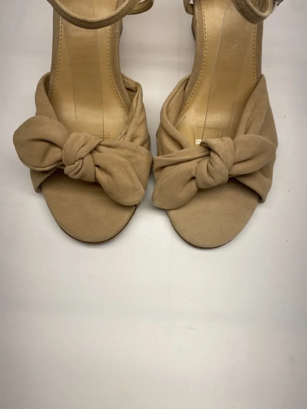 Michael Kors Womens Laney Suede Bow Wedge Sandal Sz 10